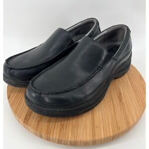 Dansko Mens Black Leather‎ Slip On Loafer Shoes Size 45 EU US 11 11.5